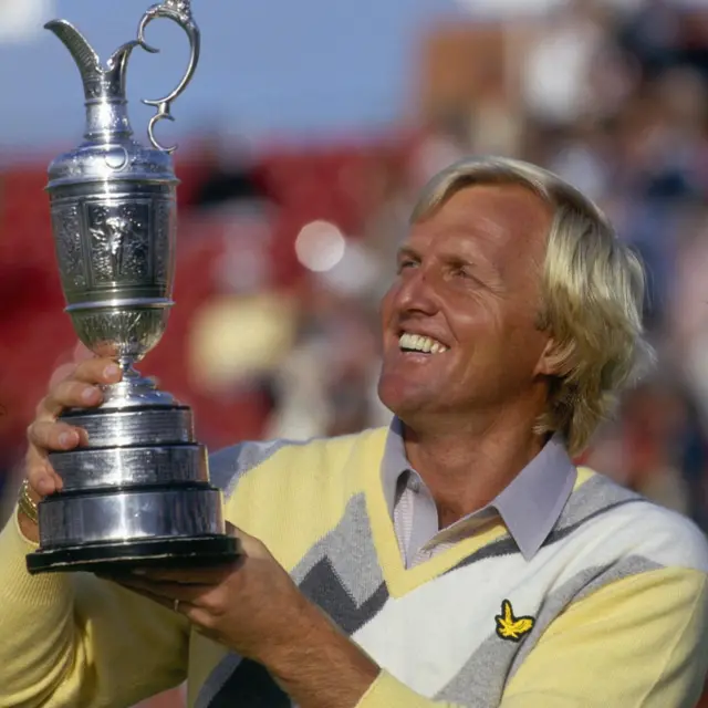 Greg Norman with the Claret Jug