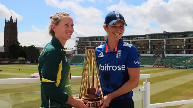 Meg Lanning and Charlotte Edwards