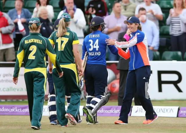 England celebrate