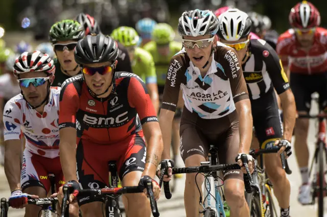 Joaquim Rodriguez and Romain Bardet