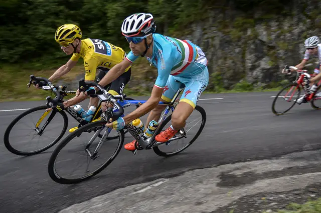 Chris Froome and Vincenzo Nibali