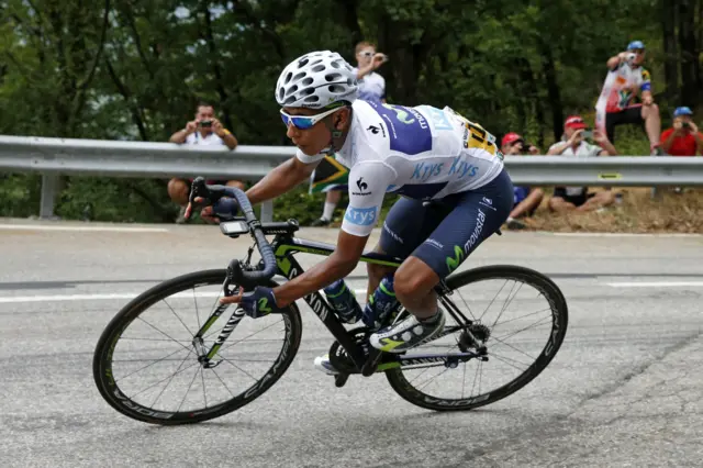 Nairo Quintana in action