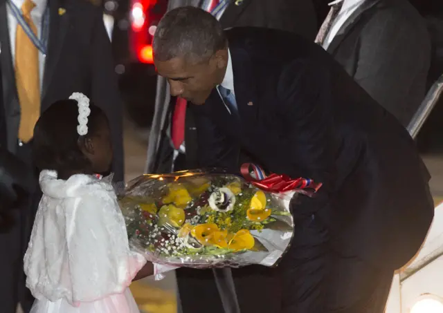 Joan Wamaitha and President Obama