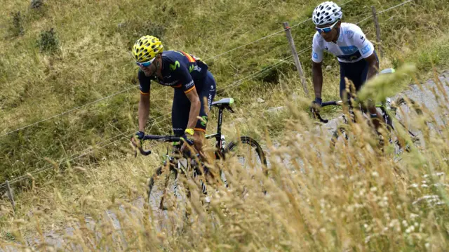 Alejandro Valverde and Nairo Quintana