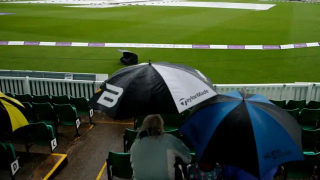 Umbrellas at Worcester New Road