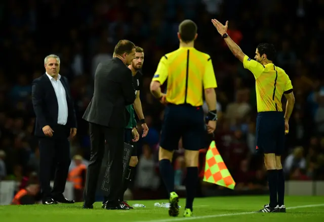 Slaven Bilic is sent to the stands