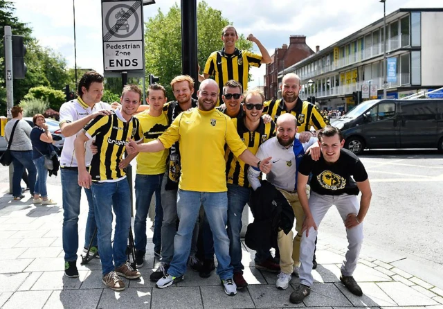 Vitesse fans in Southampton