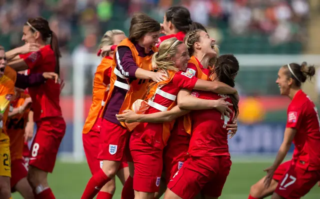 England celebrate