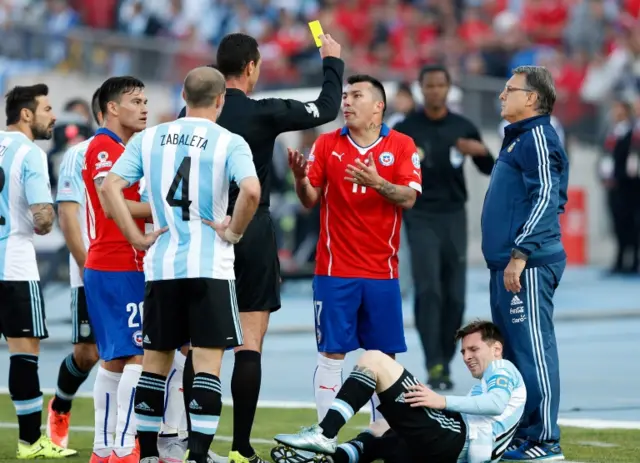 Gary Medel is booked