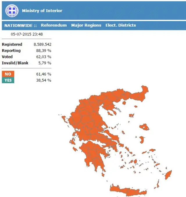 electoral map of Greece