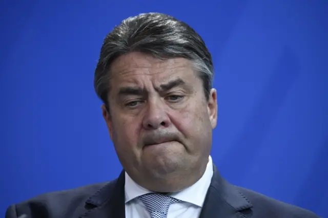 German Economy Minister Sigmar Gabriel gives a press conference on June 29, 2015 at the Chancellery in Berlin.