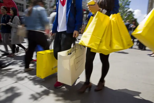 Busy shoppers