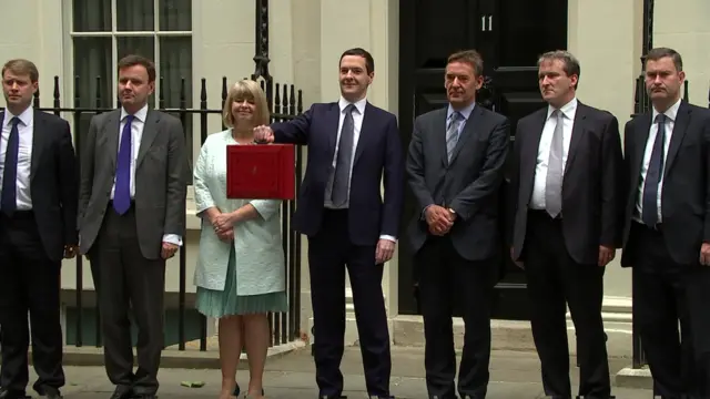 George Osborne and the Treasury team