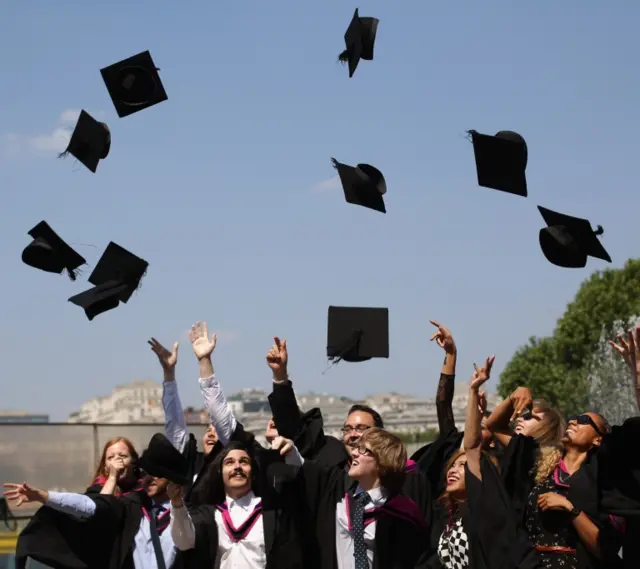 Students celebrating