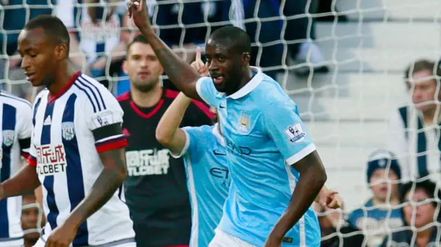 Yaya Toure celebrates