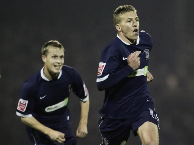 Freddy Eastwood celebrates