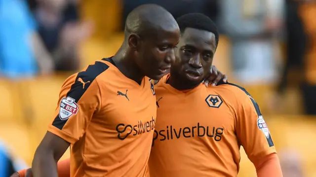 Benik Afobe celebrates