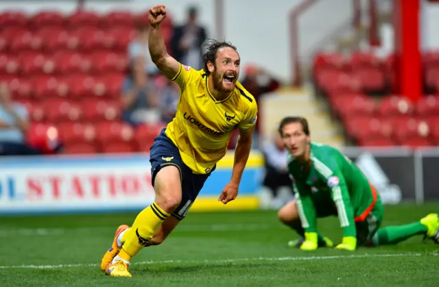 Danny Hylton of Oxford