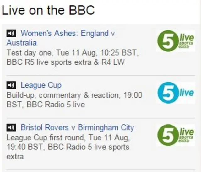 What's on BBC Sport