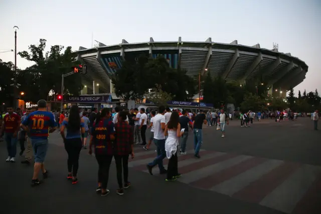 Fans in Tbilisi