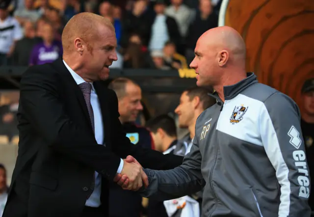 Sean Dyche and Robert Page