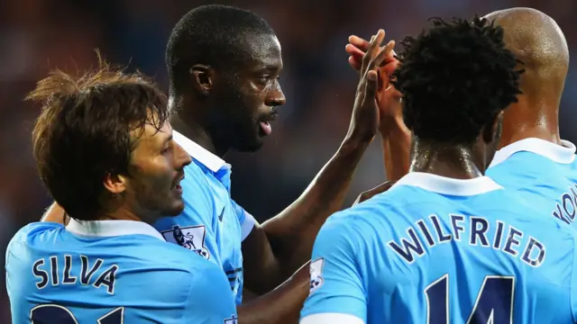 David Silva and Yaya Toure