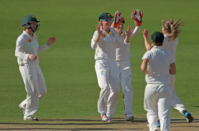 Australia celebrate