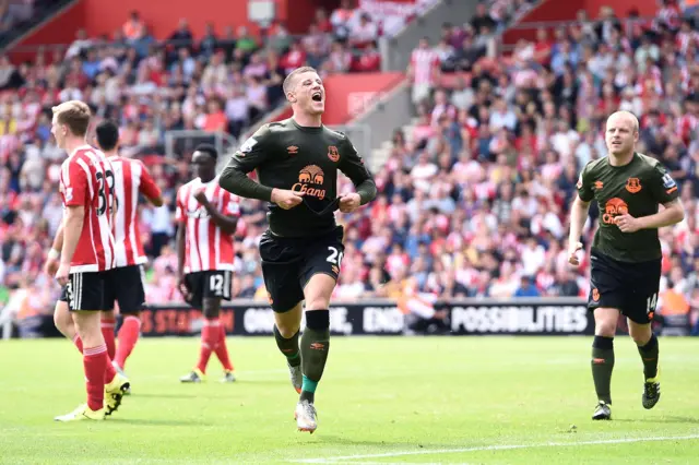 Ross Barkley celebrates