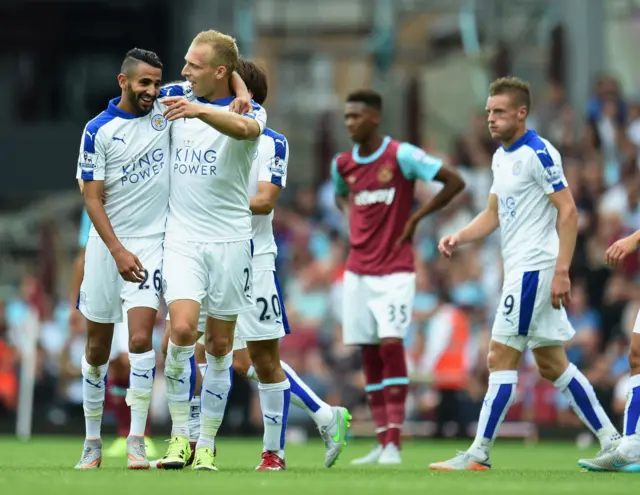 Leicester celebrate