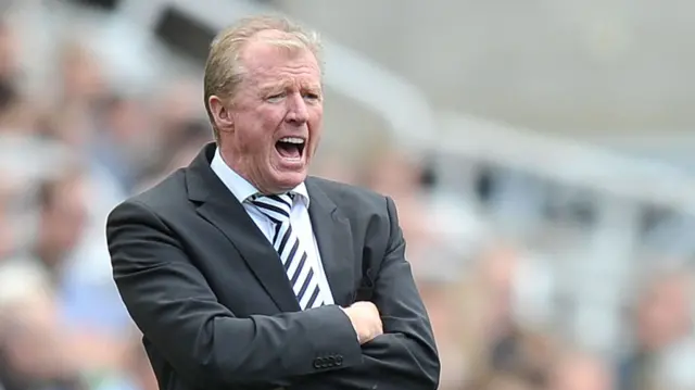 Newcastle head coach Steve McClaren