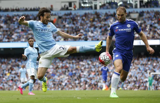 David Silva and Branislav Ivanovic