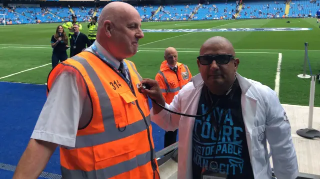 Fan at the Etihad