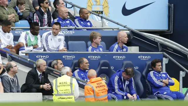 John Terry on the bench