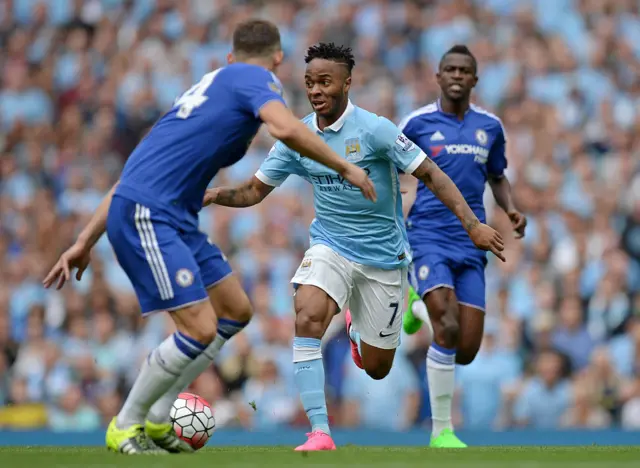 Raheem Sterling and Gary Cahill