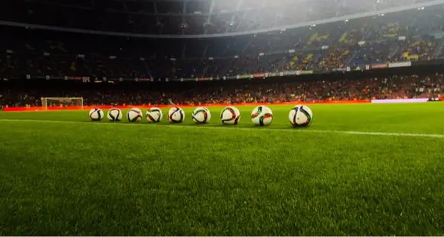 Balls at the Nou Camp