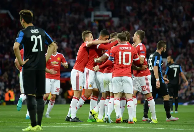 United celebrate