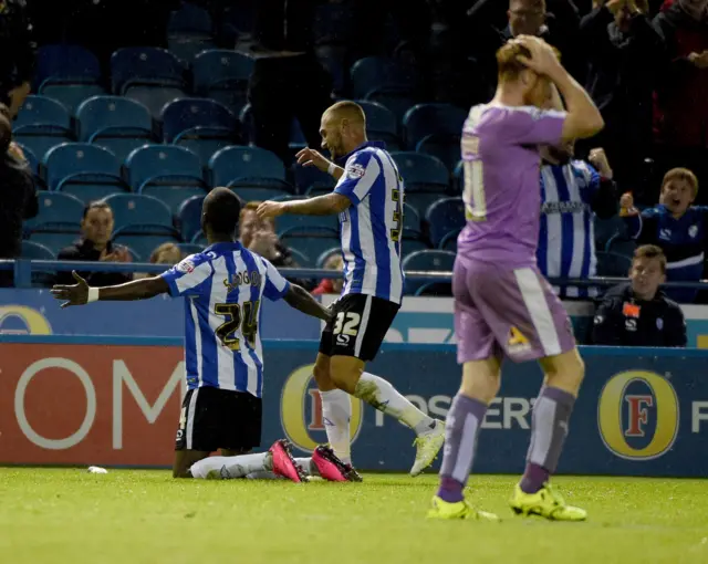 Modou Sougou celebrates