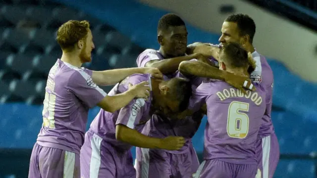 Reading players celebrate