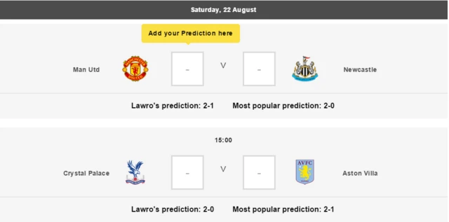 Premier League Predictor