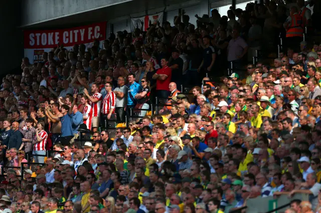 Norwich and Stoke fans