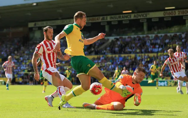 Jack Butland makes a save