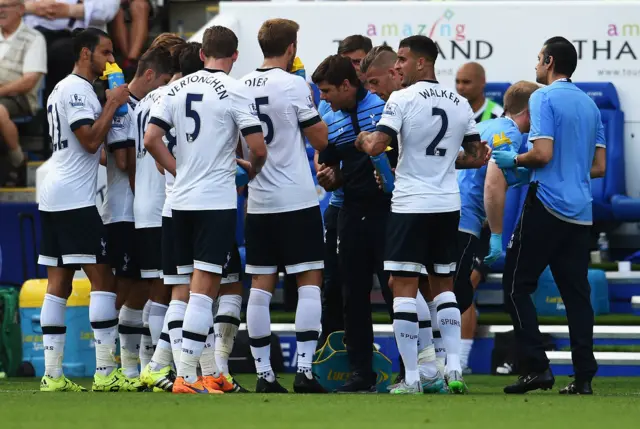 Spurs go for a drinks break