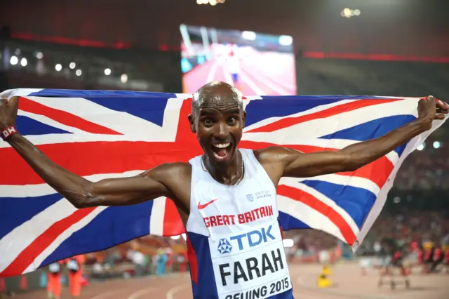 Farah and the flag