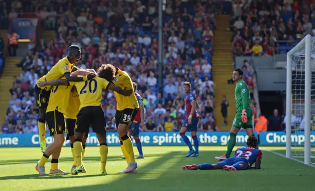 Aston Villa celebrate