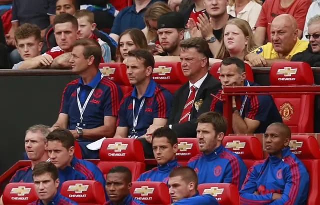 Manchester United dugout