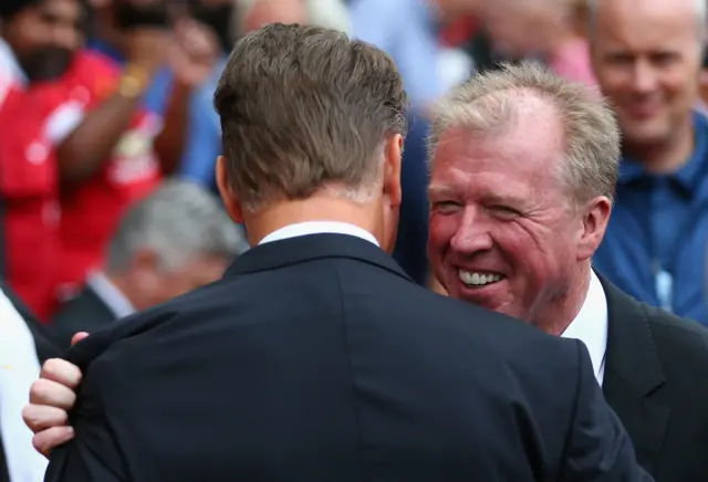 Steve McLaren and Louis van Gaal