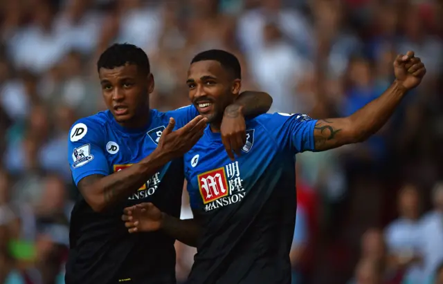 Callum Wilson celebrates