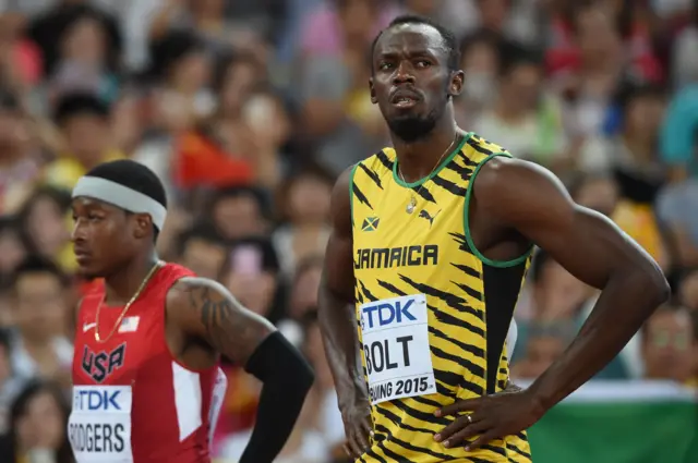 Bolt eases through