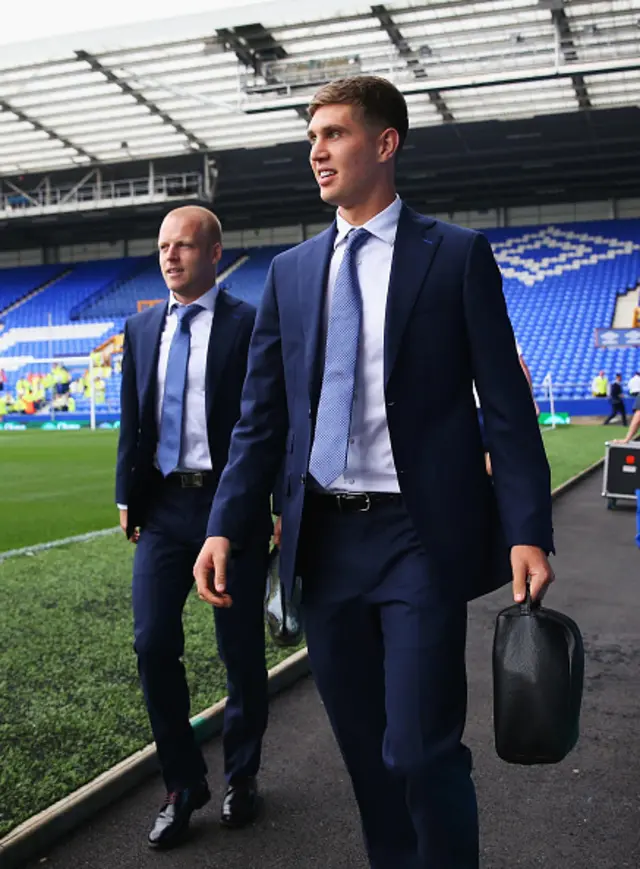 John Stones (right)