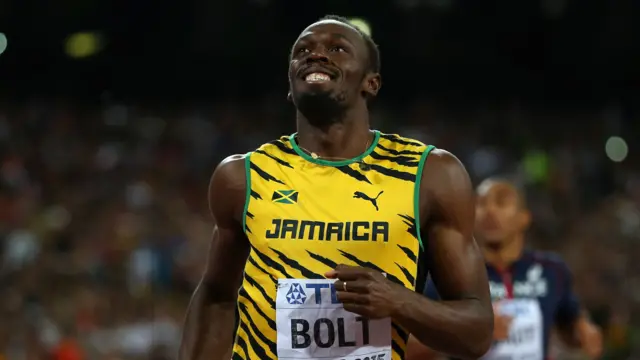 Usain Bolt wins